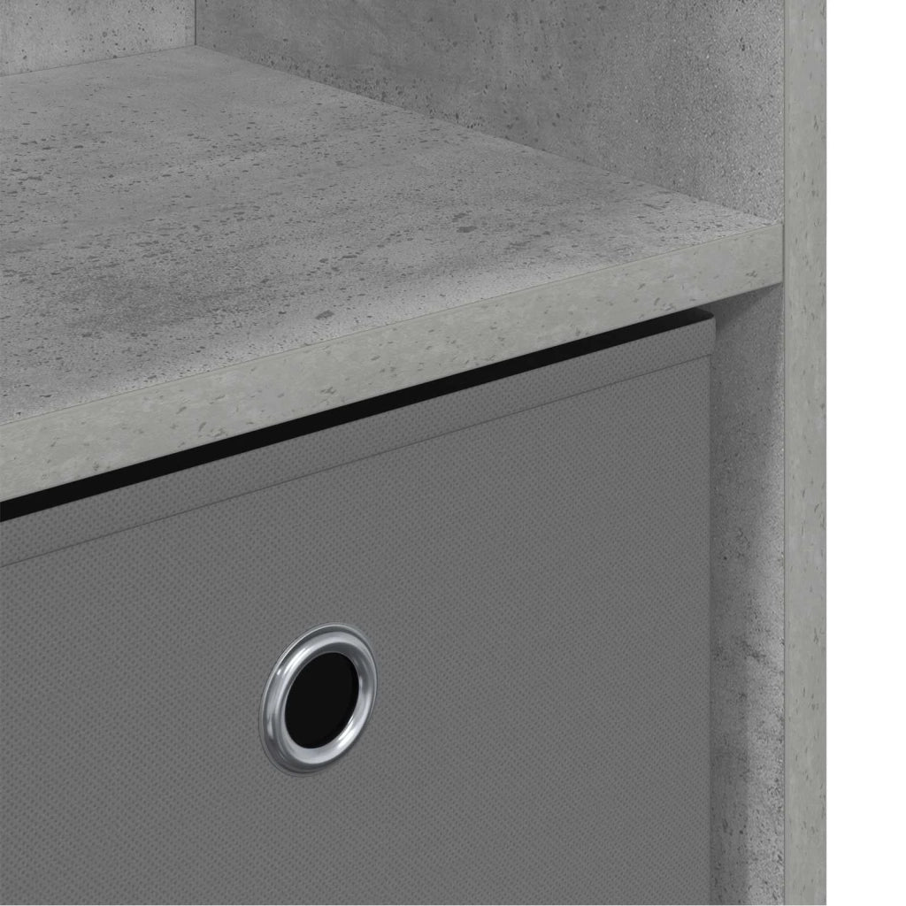 Credenza con cassetto Grigio cemento 88,5 x 27,5 x 63,5 cm 8000511