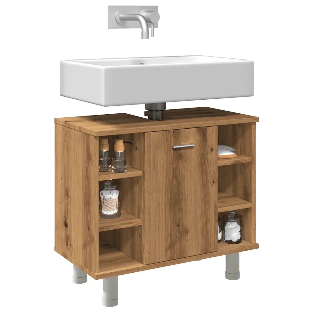 Armadietto Bagno | Armadio da bagno Artigianale 60x32x53,5 cm Legno Multistrato