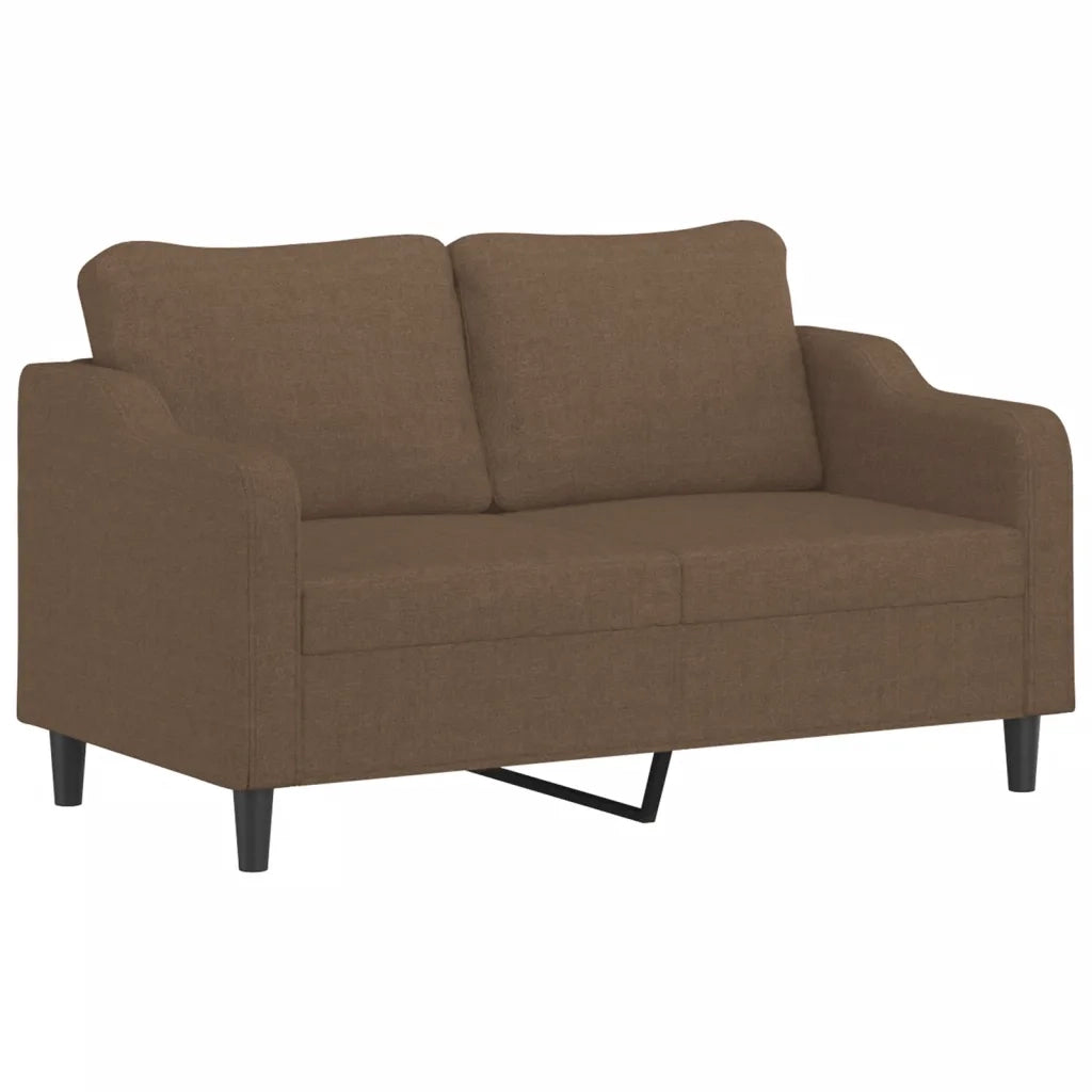 Divano a 2 Posti-Sofa 2 Posti Marrone 140 cm in Tessuto 894165