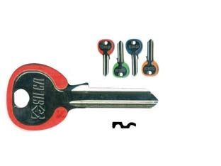 CHIAVI PER CILINDRI CISA 4 SPINE GRANDI- - CS204ASL DX slim fluo colori assortiti - 10 pezzi SILCA