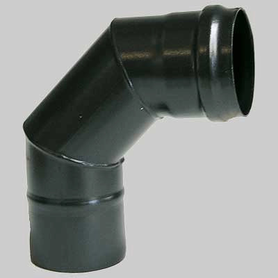 Curva 90  ° Nera  dm 100     MADE IN ITALY