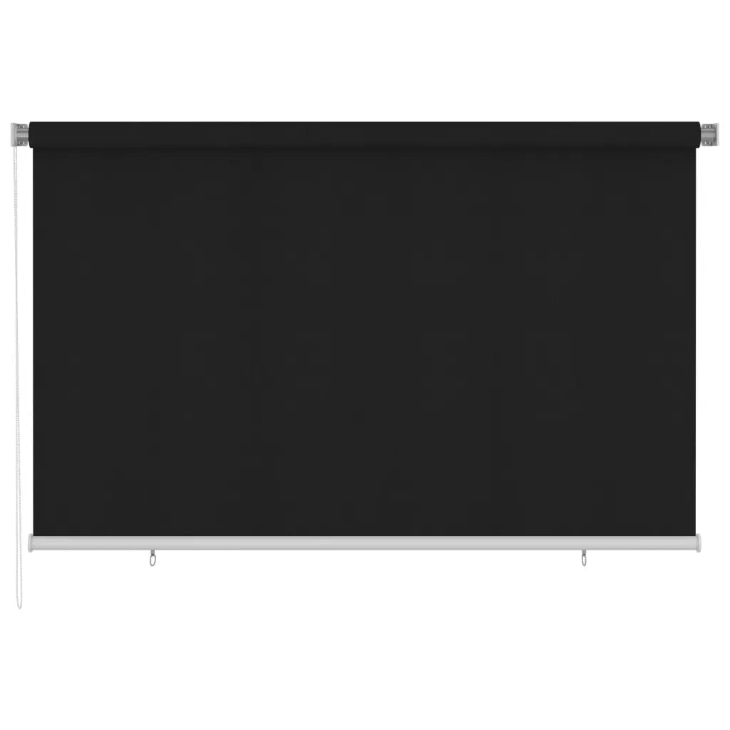Tenda a Rullo per Esterni 245(L)x140(A) cm nera 312948
