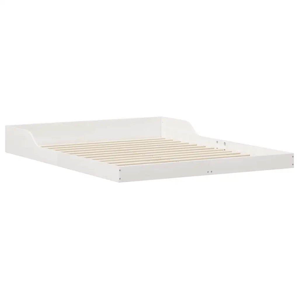 Struttura del letto-Giroletto-Rete del Letto Bianco 160 x 210 cm Pino massello 741006