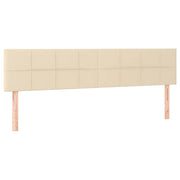 Testiera | Testata Crema 180x5x78/88 cm in Tessuto