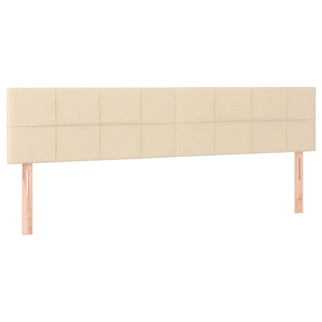 Testiera | Testata Crema 180x5x78/88 cm in Tessuto