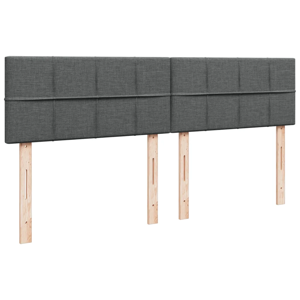 Giroletto a Molle con Materasso Grigio Scuro 180x200 cm Tessuto 3285968