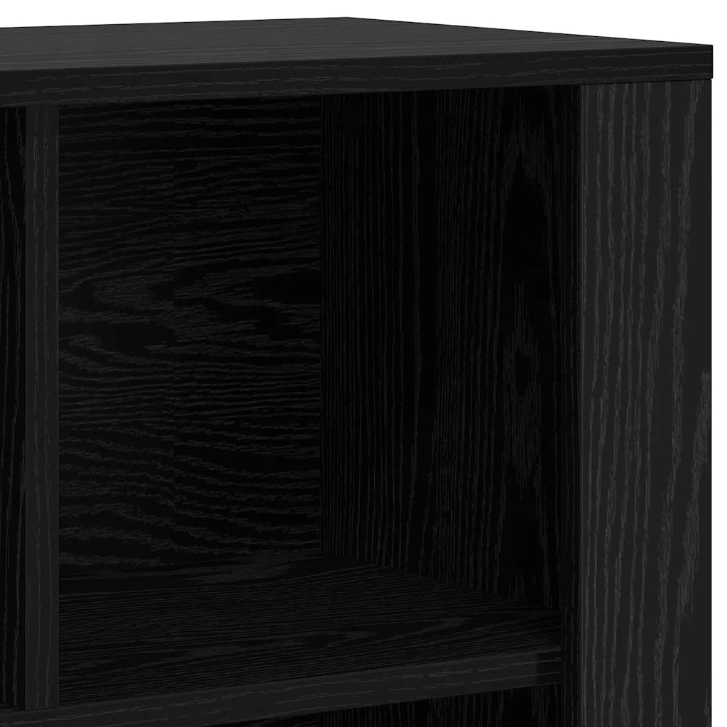 Credenza | Madia | Buffet da pranzo | Armadio da pranzo Rovere Nero 80 x 30 x 53 cm Legno multistrato