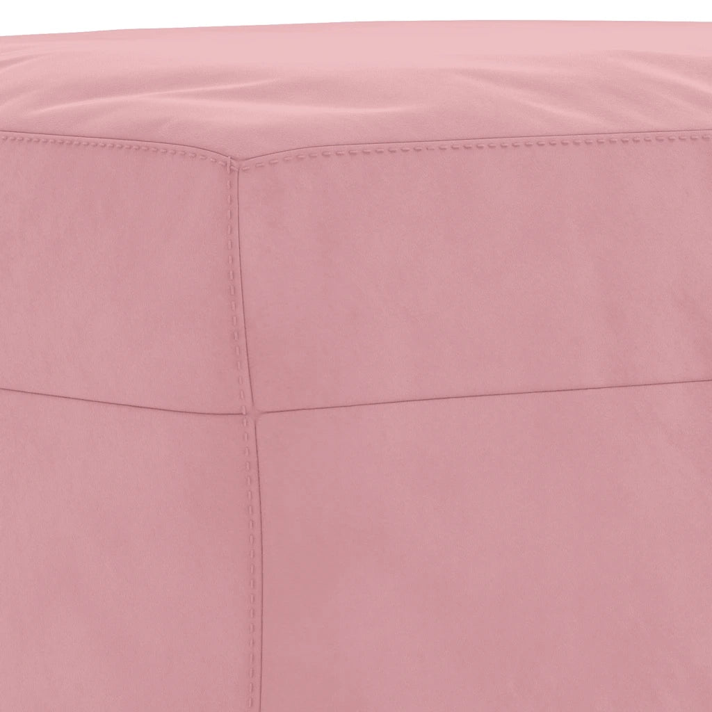 Set di Divani 3 pz con Cuscini Rosa in Velluto 3202283