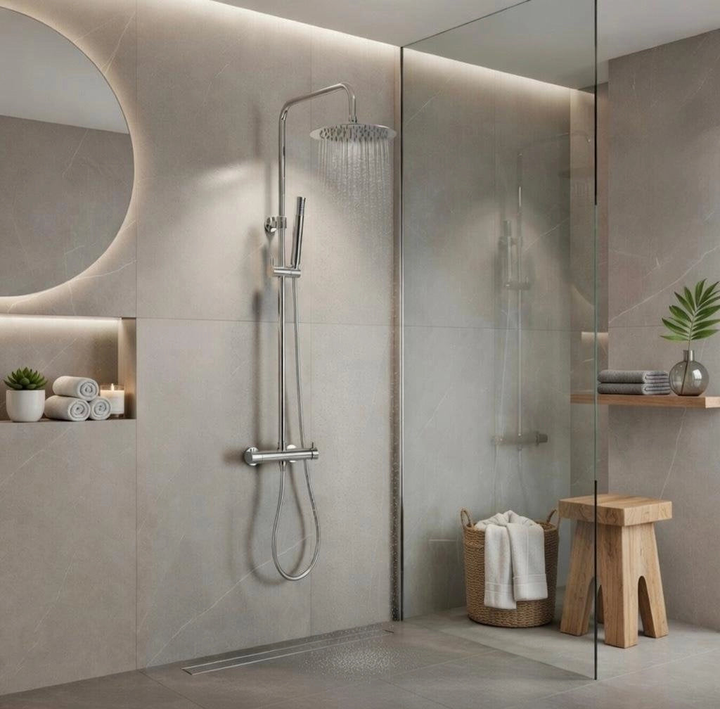 Colonna doccia miscelatore termostatico SH4086C CONGO - Cromato Lucido