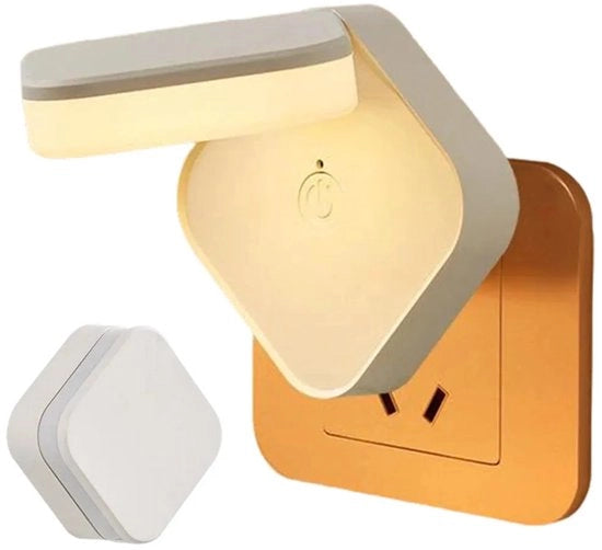 Lampada da notte per bambini LED, regolabile, lampada da tavolo con timer e telecomando, luce a tre colori, lampada alimentazione, lampada da lettura per bambini, luce a tre colori per la camera dei bambini - modello girevole con telecomando e cavo.