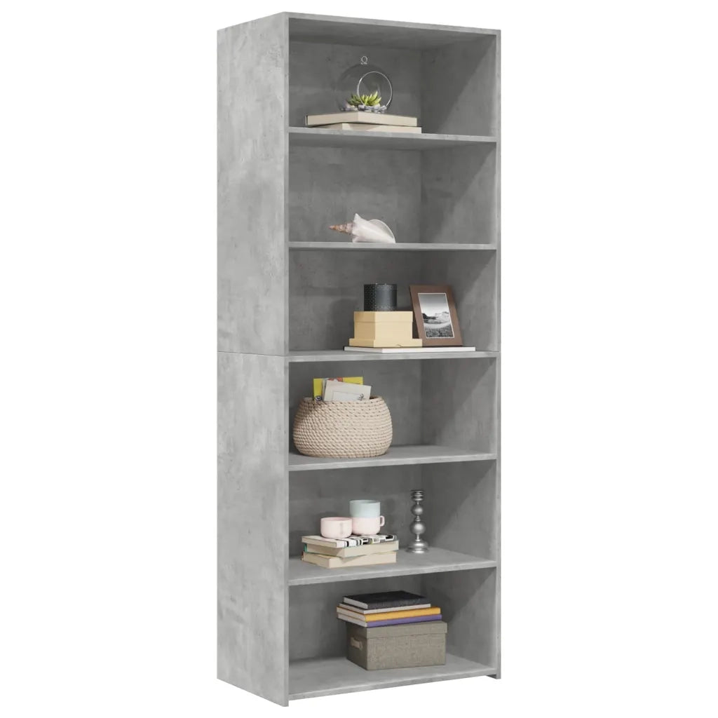 Credenza Grigio Cemento 70x41x185 cm in Legno Multistrato 3281690