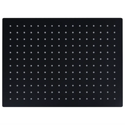Testa Doccia a Pioggia Acciaio Inox 40x30 cm Rettangolare Nera CFW4484461