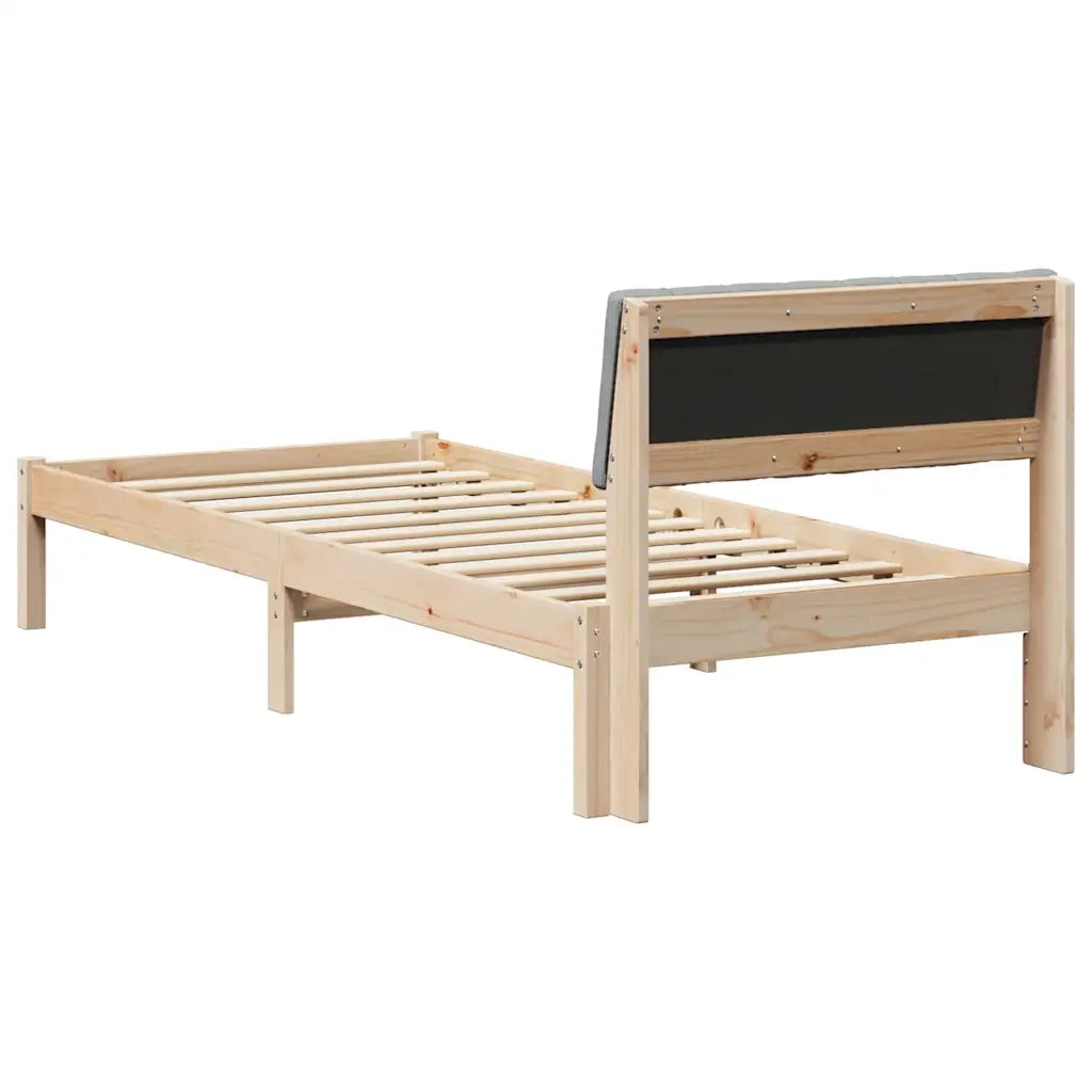 Letto singolo | Letto per adulti | Struttura del Letto Marrone e grigio chiaro 75 x 190 cm