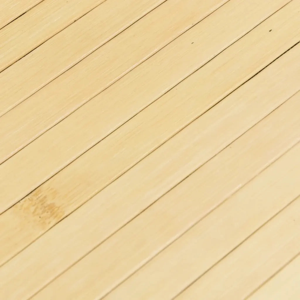 Tappeto del soggiorno | Tappeto Rotondo Naturale Chiaro 100 cm in Bamb¨´