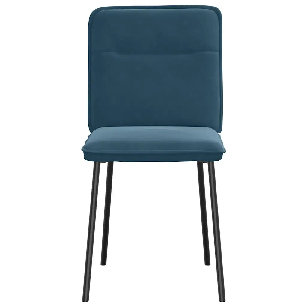 Sedie da Pranzo 6 pz Blu in Velluto 3315589