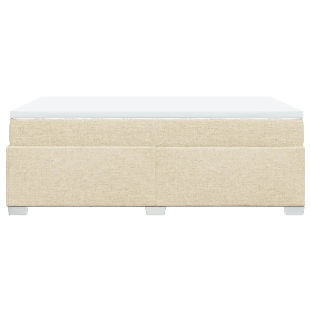 Giroletto a Molle con Materasso Crema 120x190 cm in Tessuto 3285121