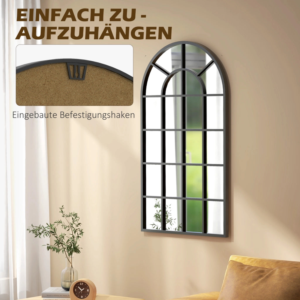 Specchio decorativo con cornice nera ¨C Minimal ¨C 80x120 cm