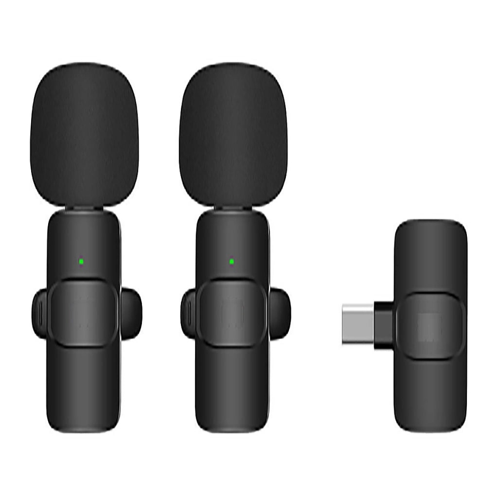 2 MICROFONI LAVALIER TIPO C INTERVISTE VIDEO REGISTRA MICROFONO AUDIO AC48828