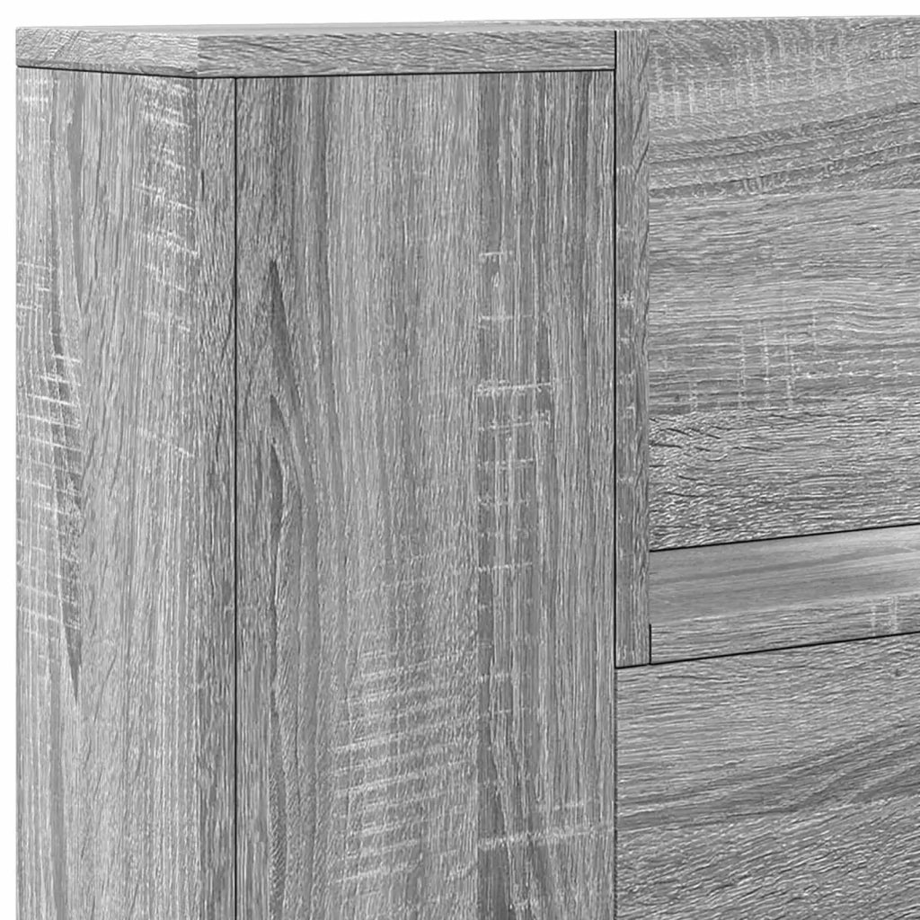 Testiera | Testata Grigio Sonoma 100 x 16,5 x 103,5 cm Legno multistrato