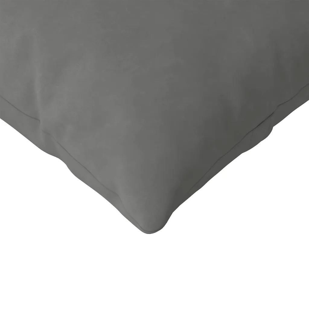 Cuscini da Divano 2 pz | Cuscini per sedie Grigio scuro 200 x 40 cm Tessuto