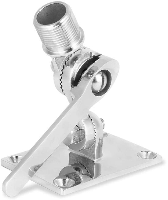 Supporto per Antenna Marittima - Flessibile - In Rame Inox - Doppia Rotazione - Corrosione Resistente - Base di Alta Qualità - Otre per Antenna