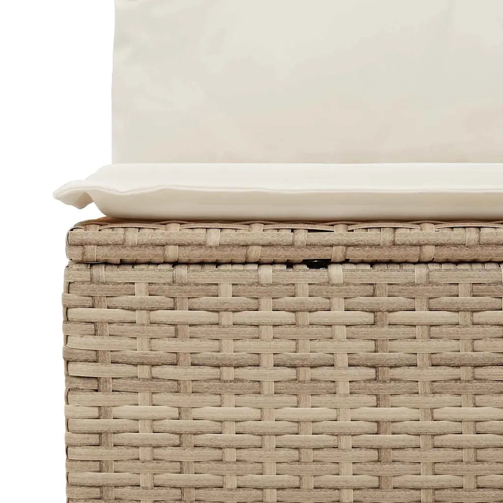 Set Divano da Giardino 9 pcs Beige Poly Rattan 3358297