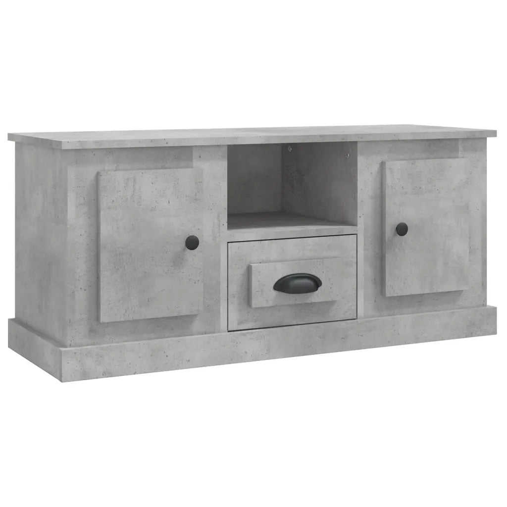 Mobile Porta TV-Mobile per TV-Credenza TV Grigio Cemento 100x35,5x45cm Legno Multistrato 721805