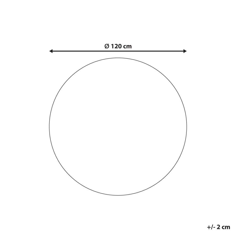 Tappeto Rosa Cotone ø 120 cm Rotondo fatto a mano con alfabeto stile Boho Soggiorno Bambini Camera dei bambini