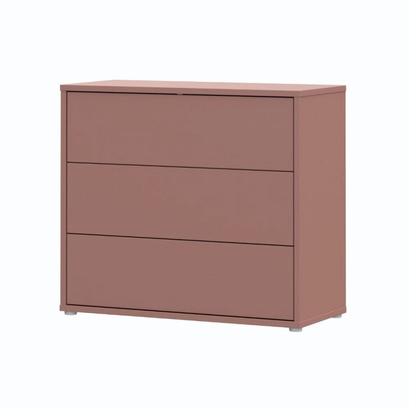 Cassettiera Medea 3 cassetti in colore terracotta