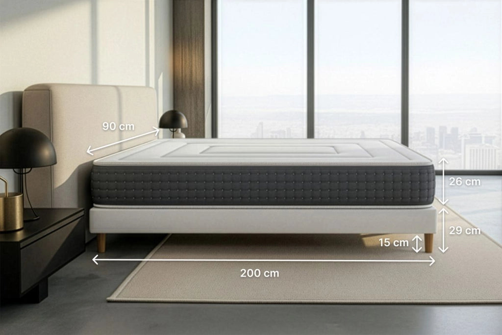 Set materasso e base 90x200 cm - Vingt-Six
