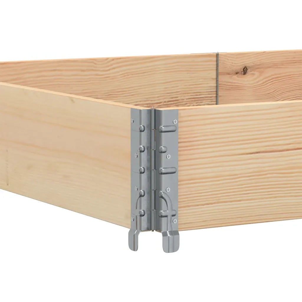 Paretali per Pallet 3 pz 150x100 cm in Legno Massello di Pino 3295382