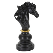 Cavallo Nero E Oro cm 14x11x27