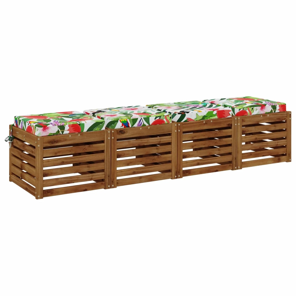 Cuscini per Sedia in 4 Pezzi SOEST 4 pz 100% Poliestere 944400