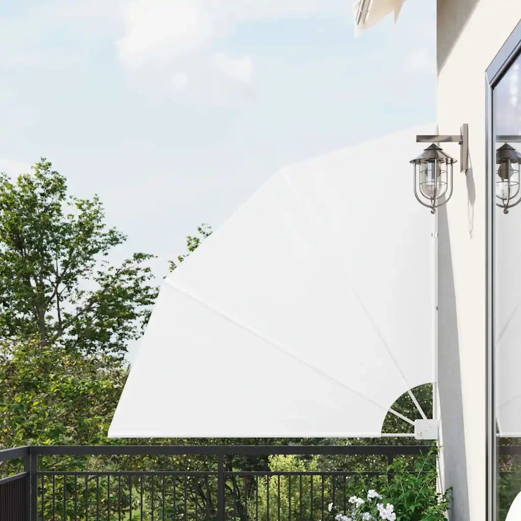 Schermo di Privacy per Balcone Bianco 140 x 140 cm Poliestere 42000930