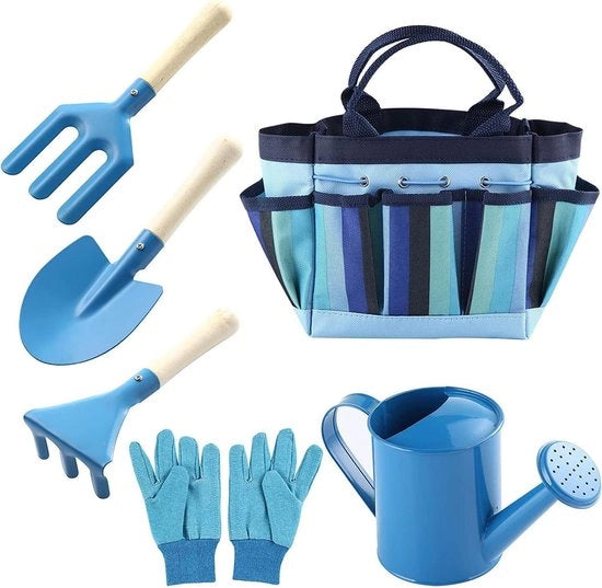 Set di gioco per bambini con 6 attività all'aperto (blu) - Per ore di divertimento in giardino