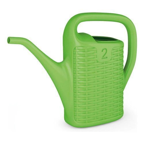Adriatic 9002-V Annaffiatoio da Giardino Effetto Rattan 2 litri colore Verde