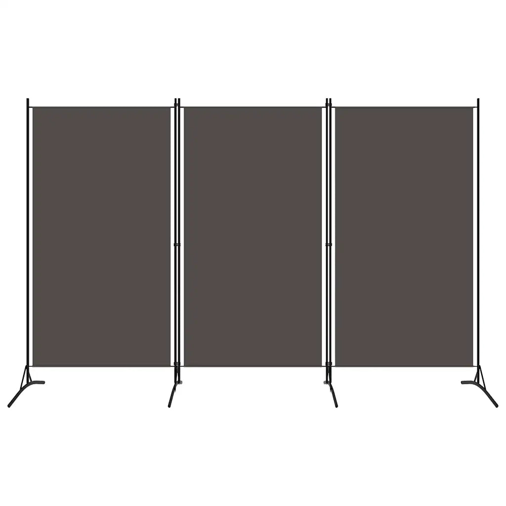 Paravento a 3 Pannelli Antracite 260x180 cm cod mxl 72975
