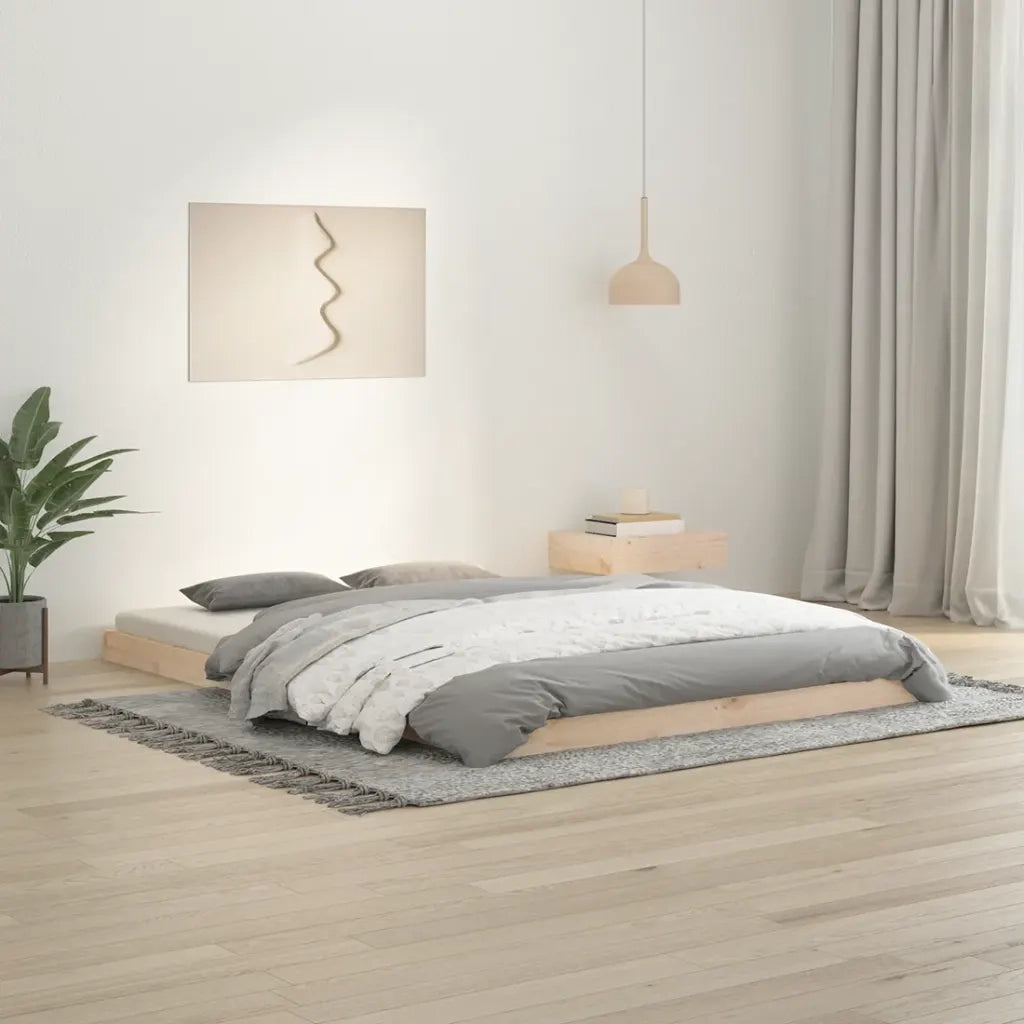 Giroletto senza Materasso 140x200 cm in Legno Massello di Pino 823444