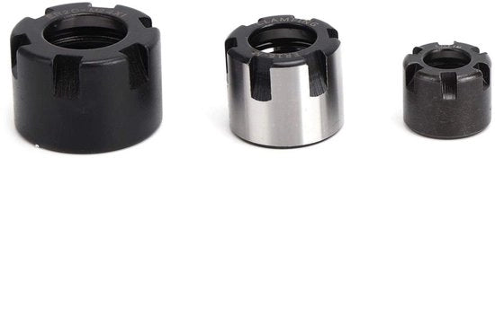 Collet per viti in acciaio 40 pezzi - ER11M/16M/20M spanviti - Accessori di fissaggio pratici - Lavorazione CNC del legno - Facile da installare - Duratura e lunga vita utile
