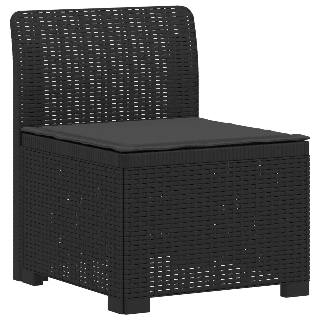 Divano da Giardino 5 Posti con Cuscini Stile Rattan PP 3443891