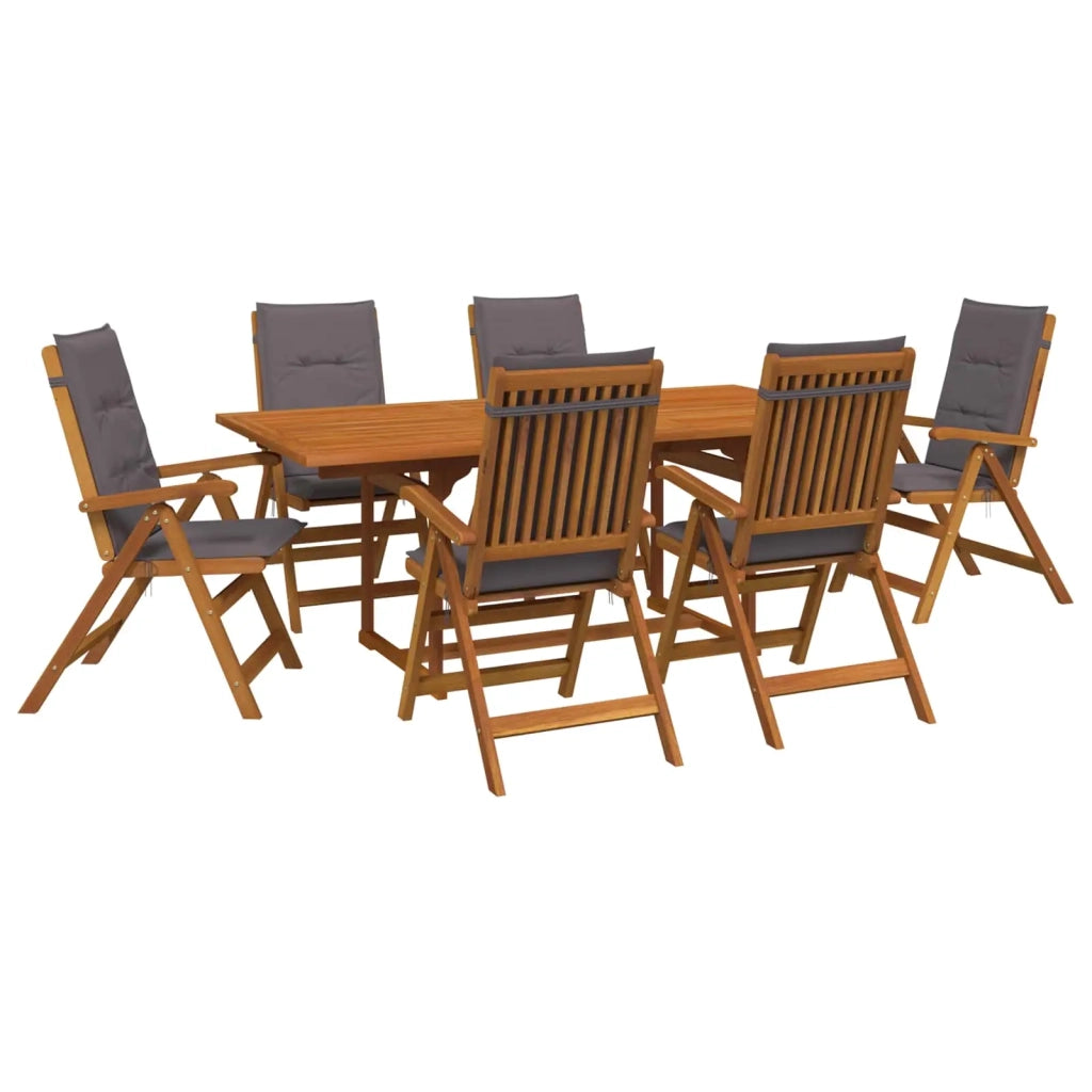 Set da pranzo da esterno con ombrellone 8 pz Antracite 3438536