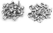 Accessori di fissaggio - 20 pezzi - Frutta per contenitori - Materiali di fissaggio - Viti di montaggio - Acciaio verniciato - Duraturo e robusto - Materiale di fissaggio