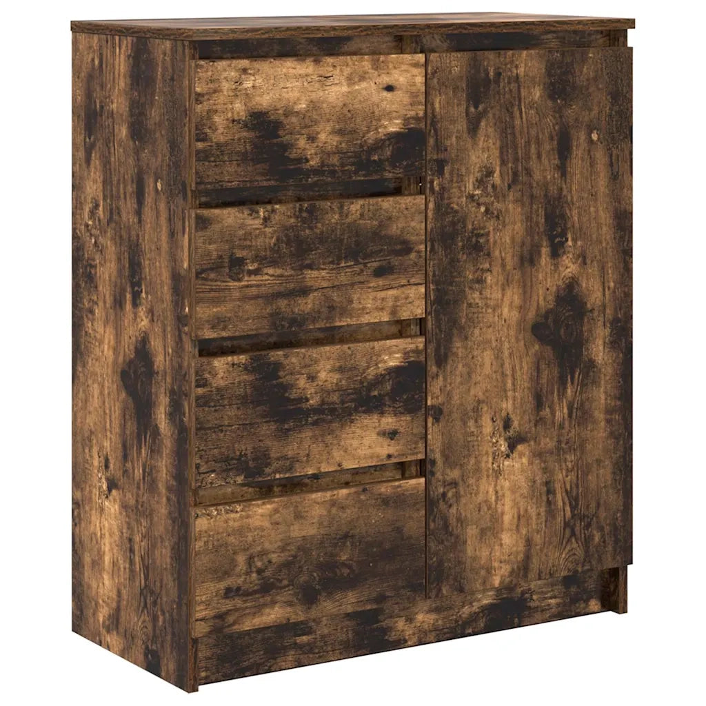 Credenza con Cassetti Rovere Fumo 71x35x84 cm in Truciolato 861584