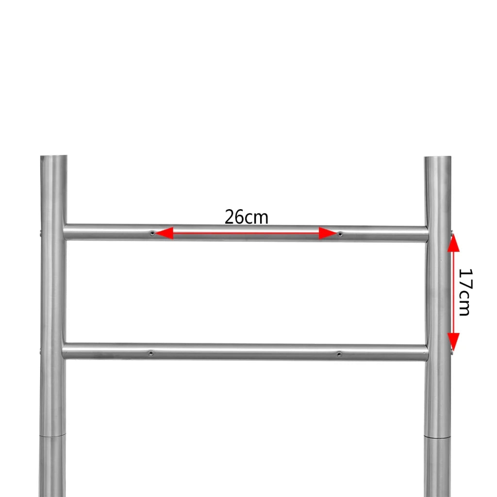 Supporto per cassetta postale in acciaio inox 120 x 50 cm 1002001