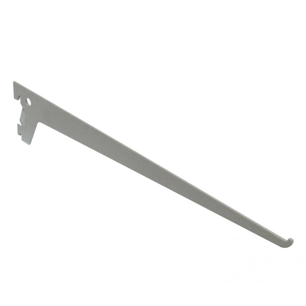 MENSOLA 2 GANCI 40CM ALLUMINIO BIANCO