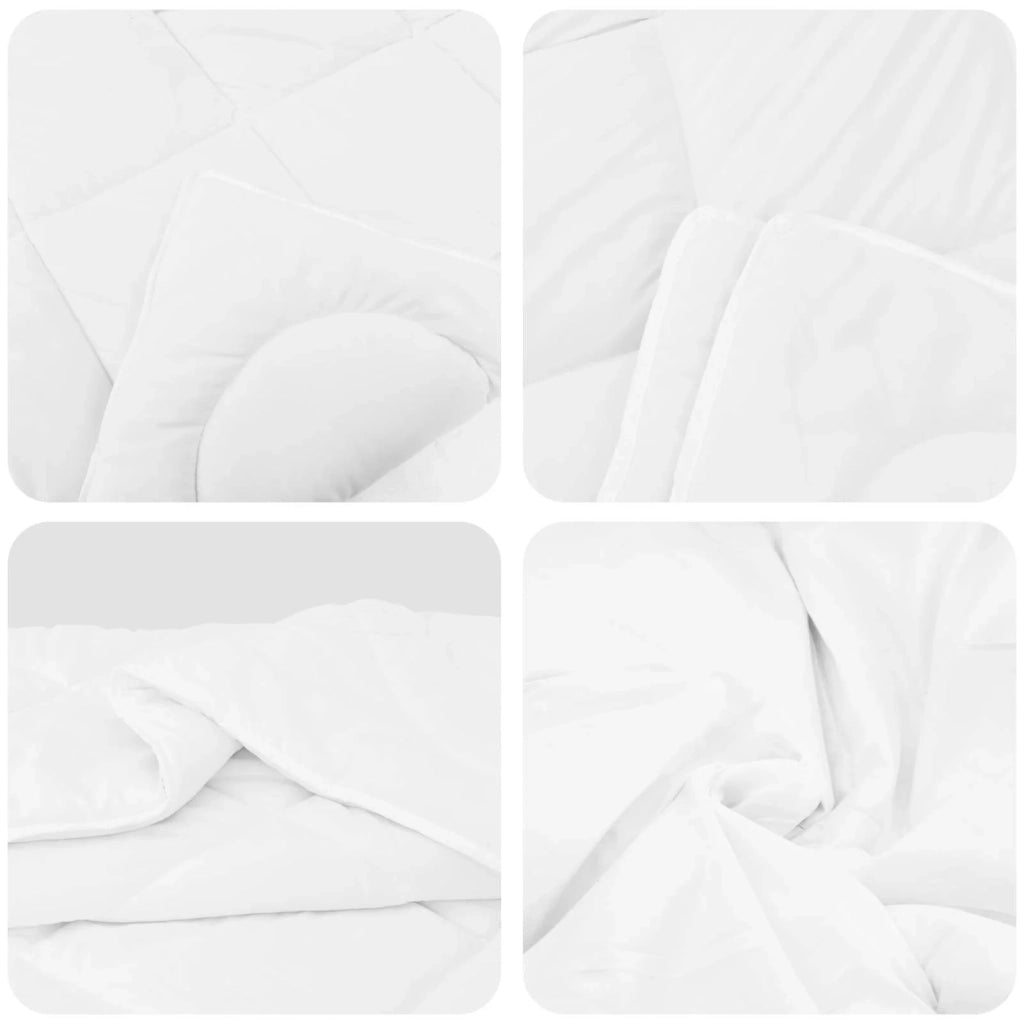 Set di Piumoni con cuscino 2 pcs Bianco Microfibra 3376803