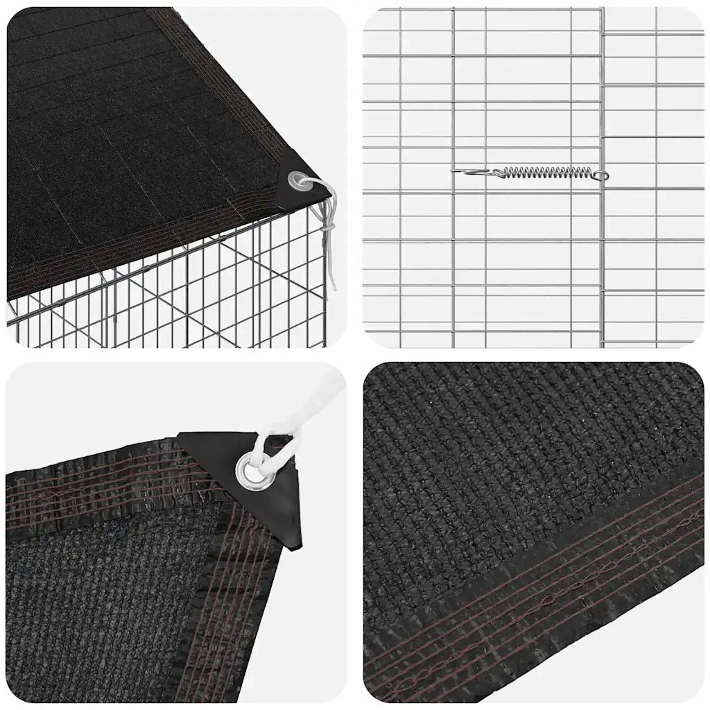 Gabbia per Conigli Argento 600 x 78 x 78 cm Acciaio zincato CFW8051425