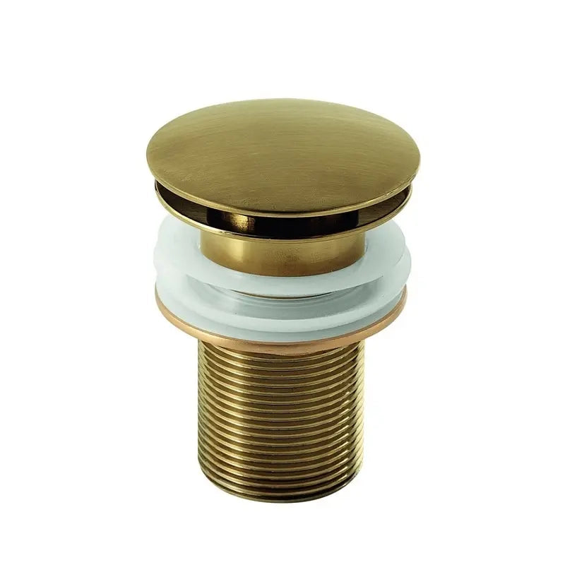 Piletta clic clac 05 in acciaio inox gun metal universale 9-10 x 6 x 6 cm