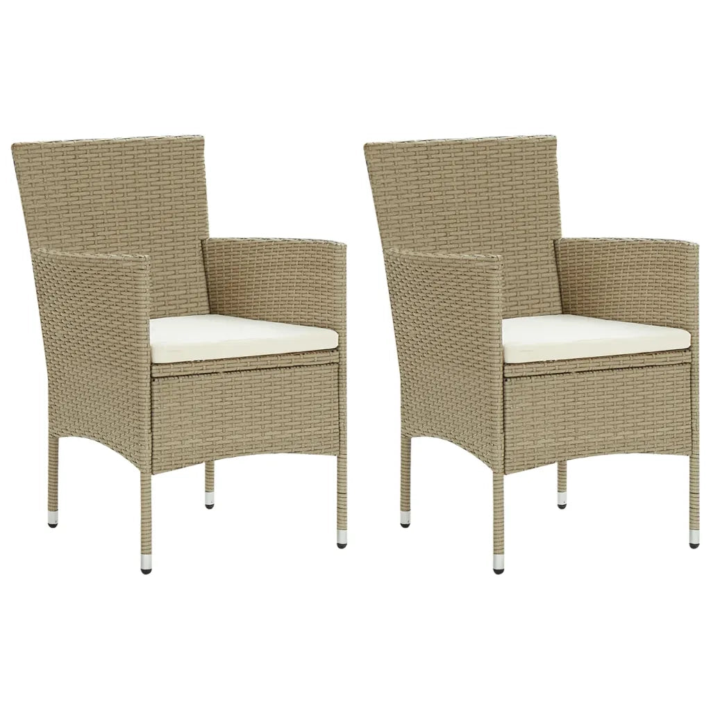 Set Mobili da Pranzo per Giardino 3 pz Beige 3072459