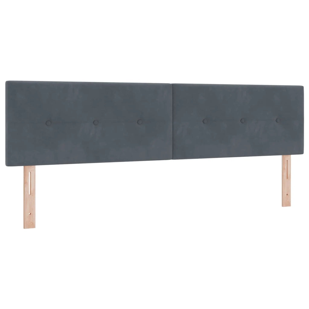 Testiera | Testata LED con strisce LED Grigio 180 cm Velluto